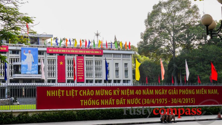 Where it all ended. Saigon's former Presidential Palace - now...