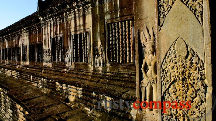 Angkor Wat's detailed carvings are as dramatic as the vast...