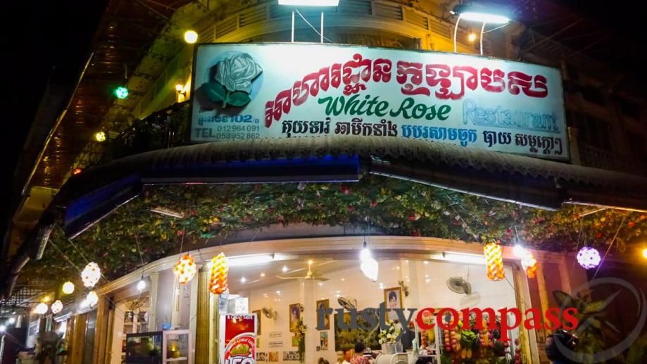 White Rose is probably Battambang's best known Khmer restaurant -...