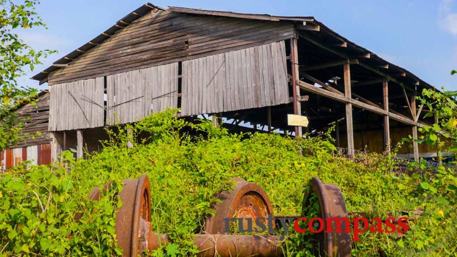 Battambang's ruined railway yards.