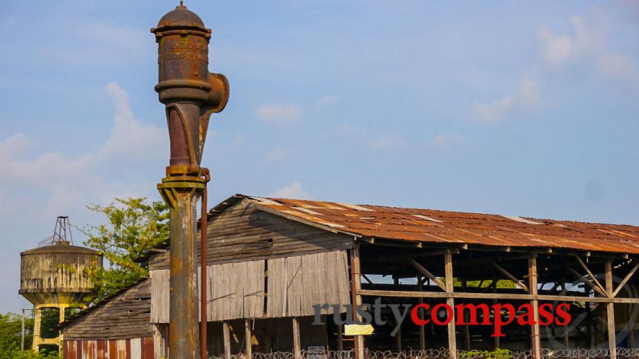 Battambang's ruined railway yards.