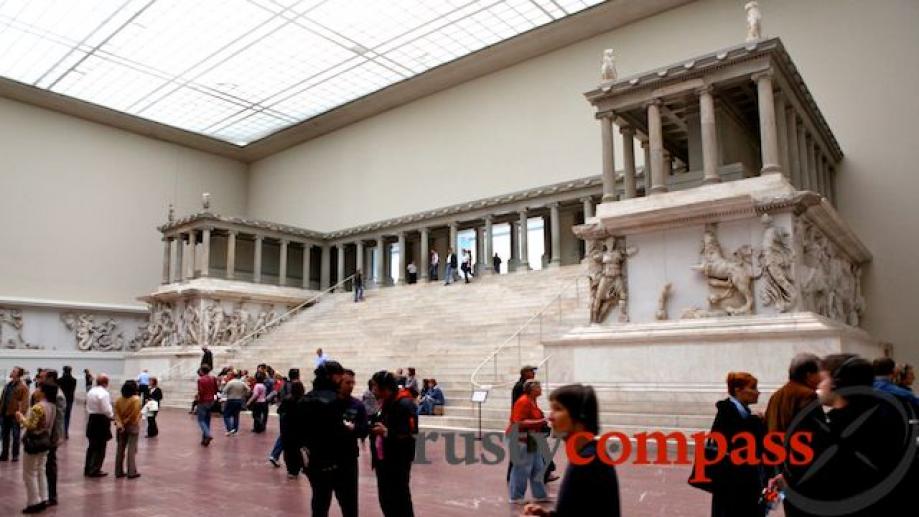 The Pergamon Altar relocated from present day Turkey to Berlin...