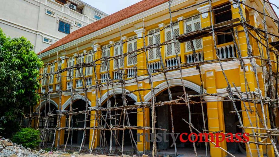 While Vietnam is demolishing colonial heritage buildings, in Siem Reap,...