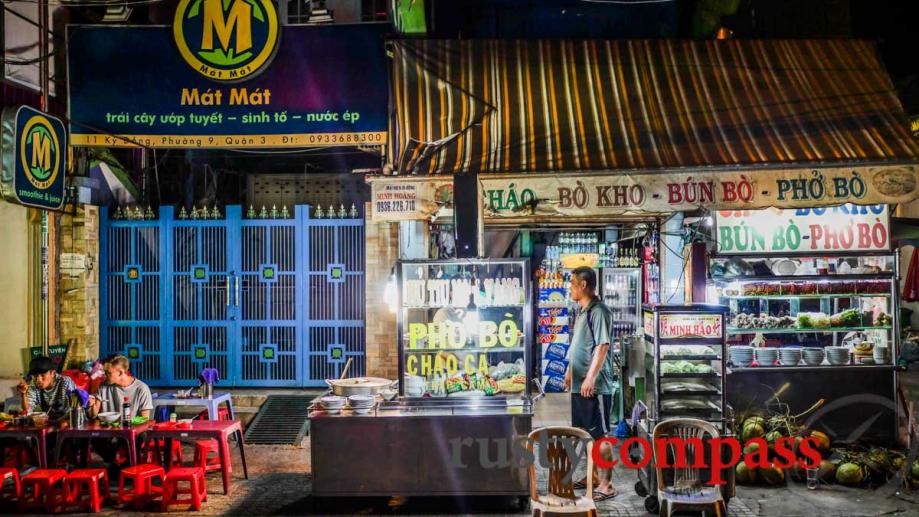 Late night bowl of pho, Saigon