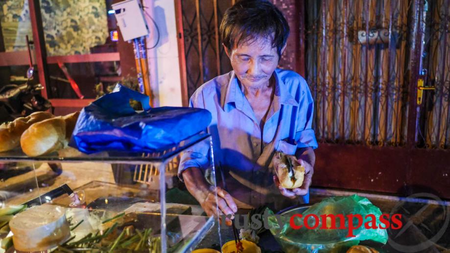 Mach Chay's banh mi stall has been churning out late...