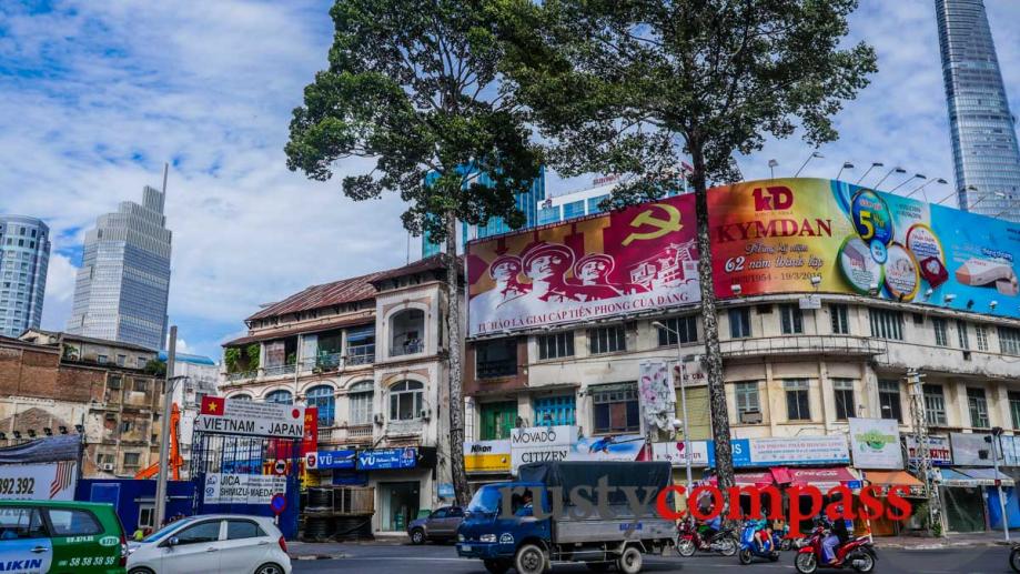 Fading Saigon - these old buildings are breathing their last.