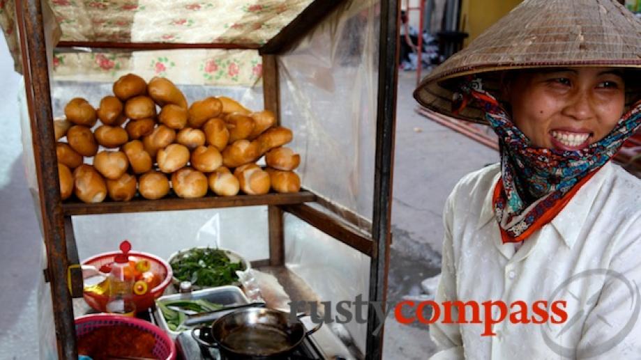 And the streetside sandwich stalls - banh mi stalls -...