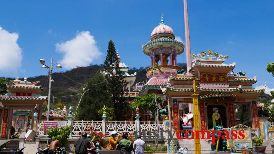 Pagoda at the base of Sam Mountain. There are several...