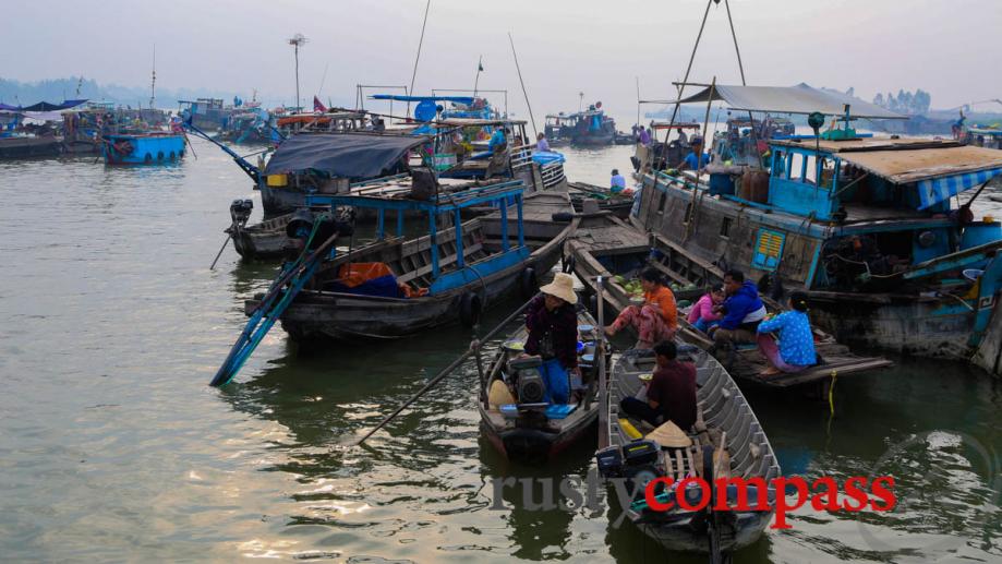 Chau Doc floating market.