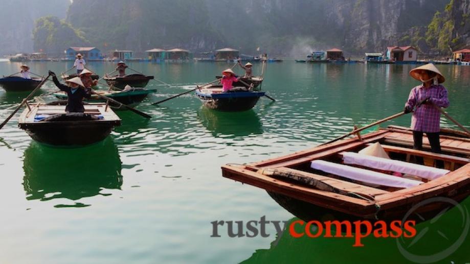 A row boat trip to a local fishing village is...