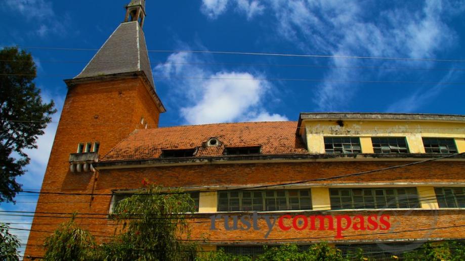 The distinctive tower of Dalat's teacher training college.