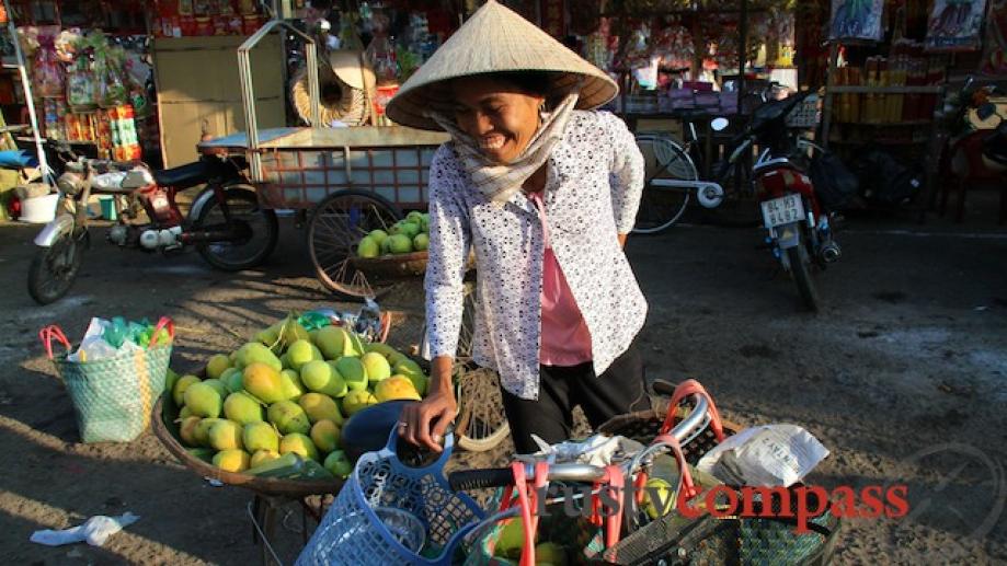 Tra Vinh, Mekong Delta. The market.