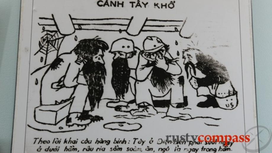 Cartoon from the Viet Minh press depicting the sorry lot of...