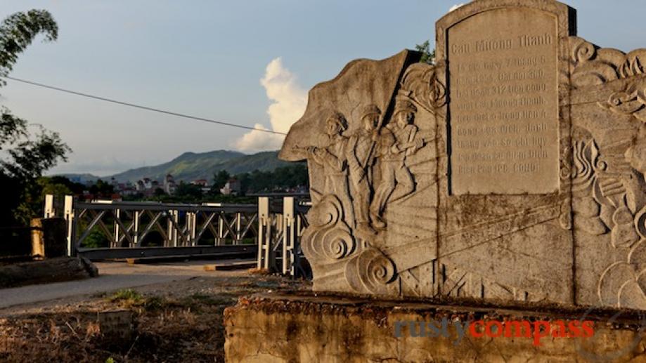 The Muong Thanh bridge. The breaching of this bridge opened up...