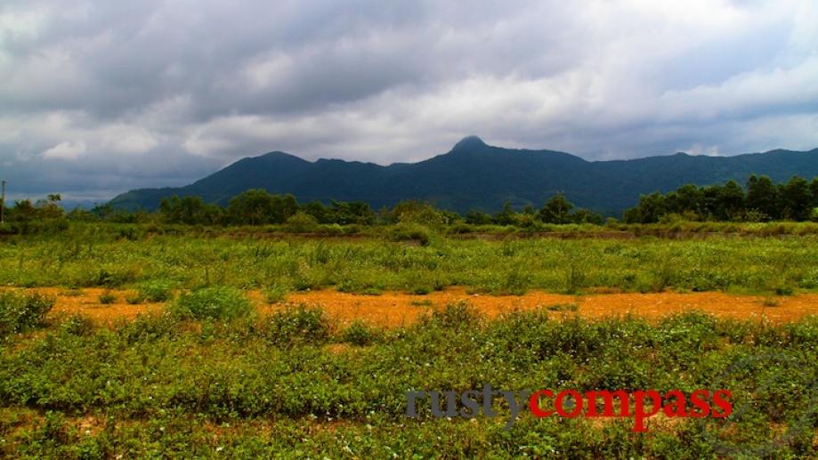 The airstrip at Khe Sanh. The mountains in the background...