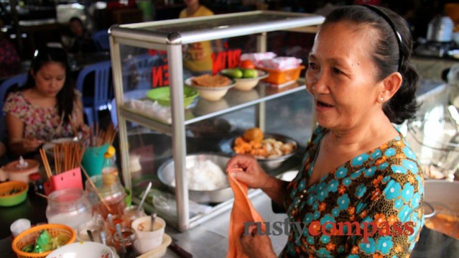 Bun rieu stall Ha Tien