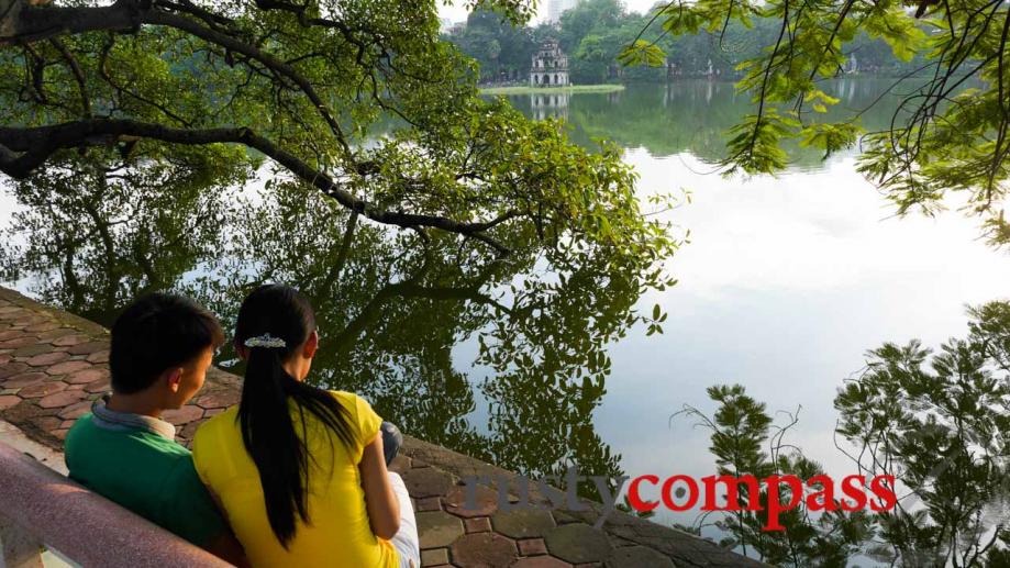 Hanoi's Hoan Kiem Lake is the spiritual heart of the...