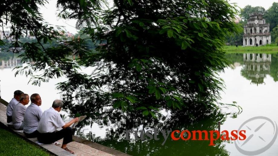 Hoan Kiem Lake, Hanoi's spiritual heart.