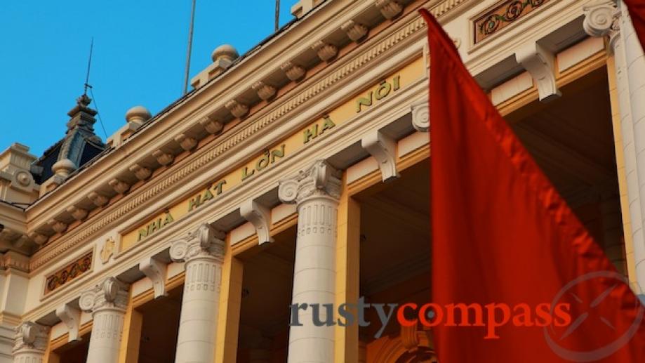 Hanoi Opera House - the grandest of the buildings of...