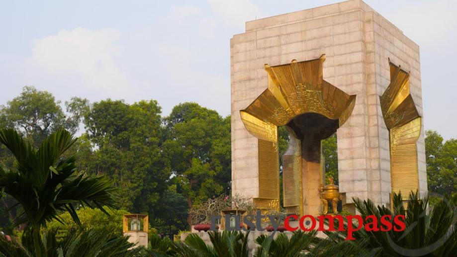 Between the citadel and the Ho Chi Minh Mausoleum overlooking...