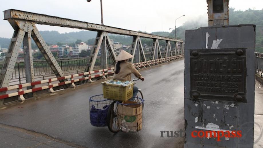 French era Red River bridge Lao Cai.