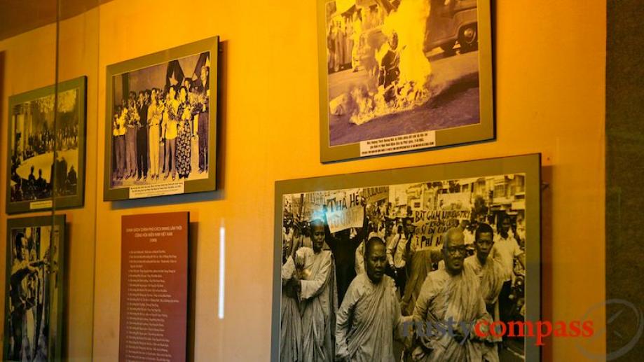 The images above are from the the Buddhist protests of...