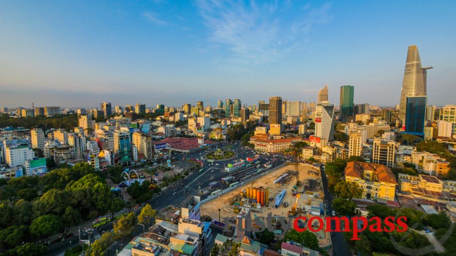 Saigon's fast-changing skyline. If it's more than a few stories...