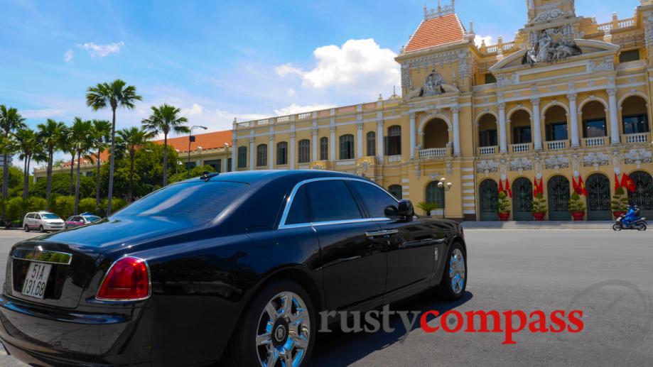 The centre of government in Saigon - and a Rolls...