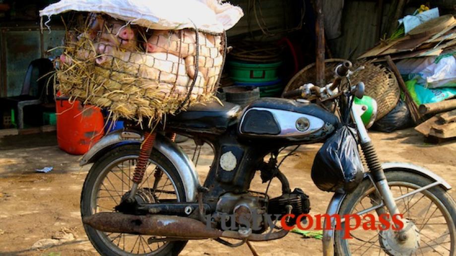 Tough way to travel to Hoi An market.....  The...