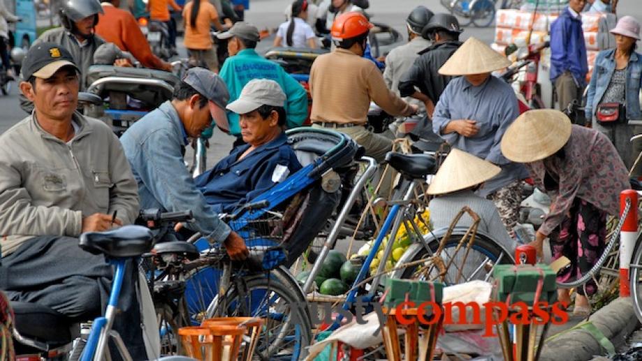 Outside Dong Ba market Hue