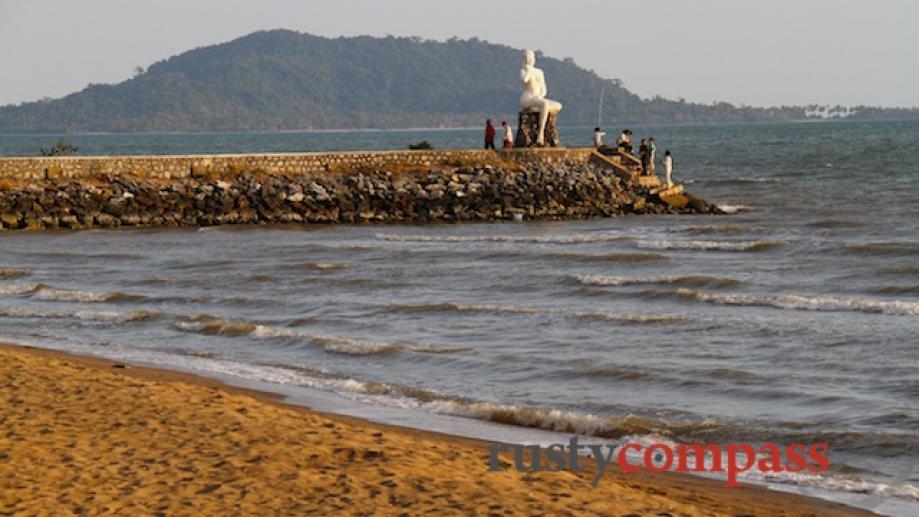 King Sihanouk often used this beach as a location for...