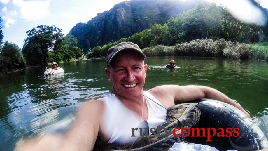 Tubing at Vang Vieng, Laos - a more mellow affair...