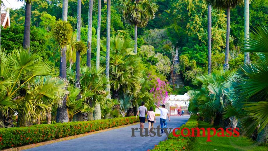 The lush grounds of the Royal Palace, Luang Prabang