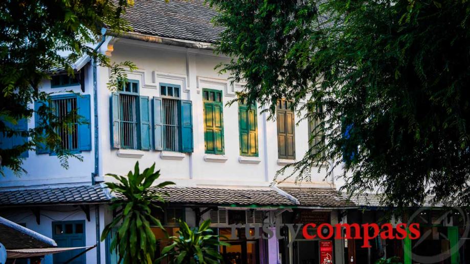 Luang Prabang shophouses.