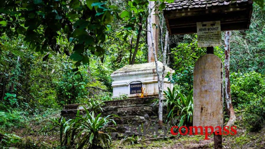 The grave of Henri Mouhot, just outside Luang Prabang. French...