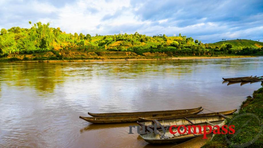 On the Dakbla river at Kon Ktu.