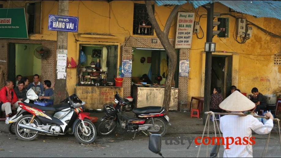 A classic old quarter street corner. Hanoi