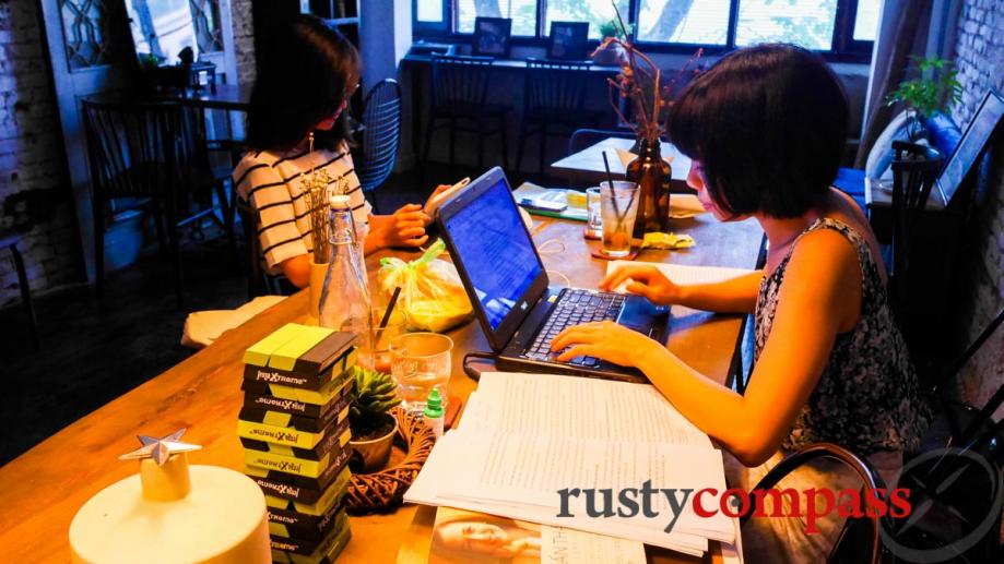 A young Vietnamese MBA student in the banking sector, studies...