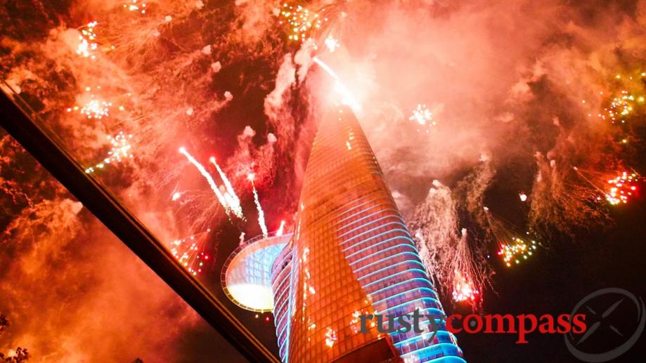 30 April fireworks from Bitexco Tower.