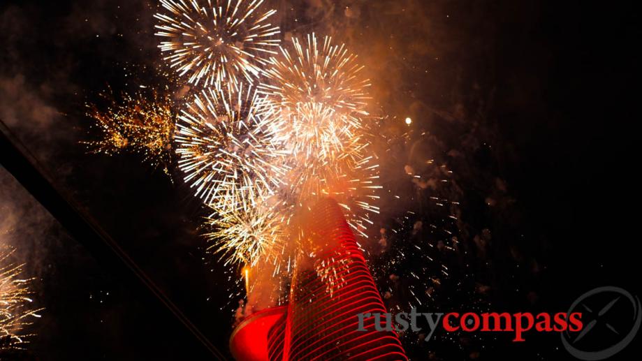 30 April fireworks from Bitexco Tower.