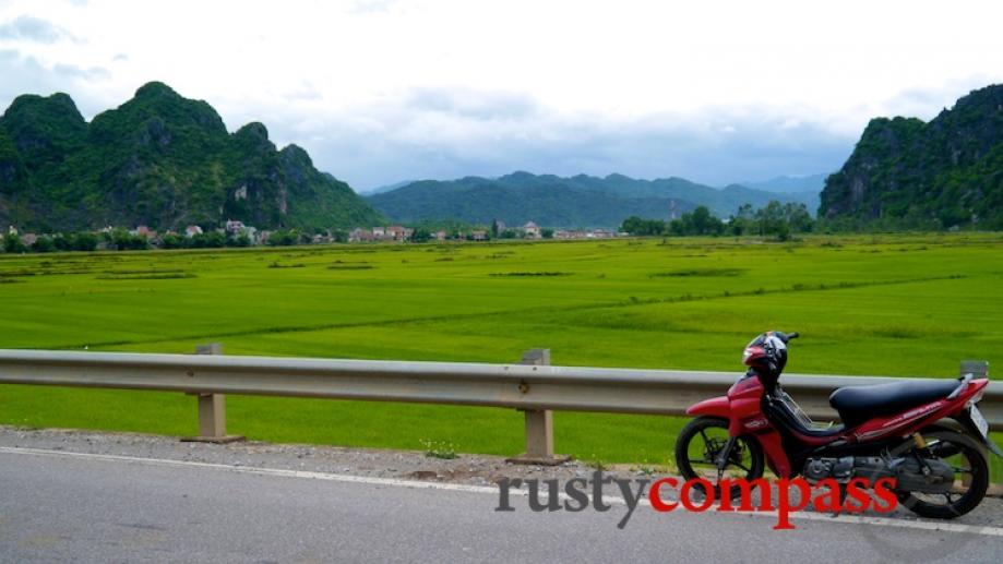 My bike on the Ho Chi Minh Highway. This area...