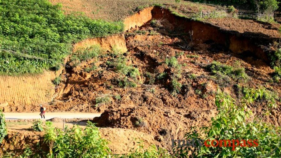 Landslides are a major hazard in this part of Vietnam...