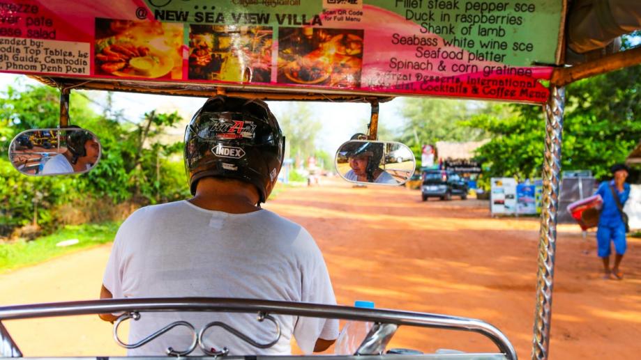 Tuk Tuk to Otres Beach.