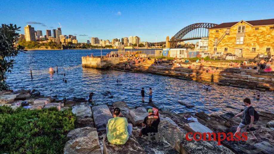 Sydney's new harbour swimming pool - right by The Rocks 