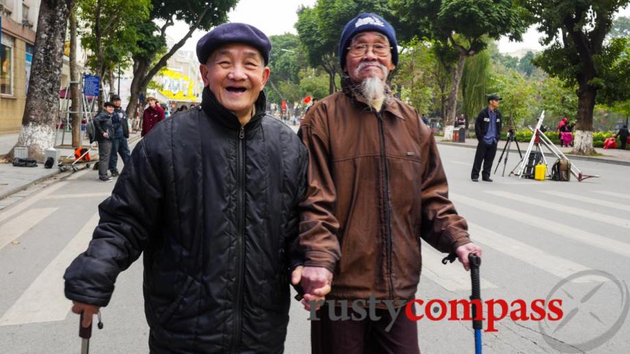These 2 lovely gents are all you need to understand about Hanoi’s expanded pedestrian areas